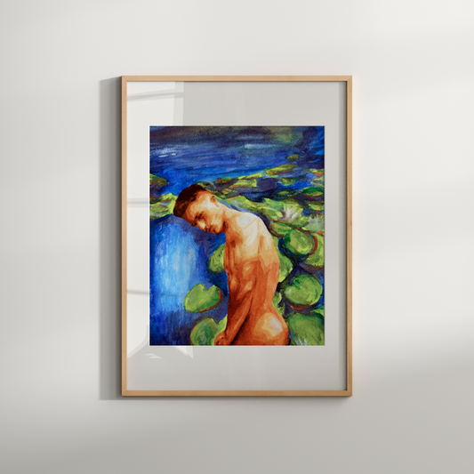 Gay Nude Male at Lily Green Pond