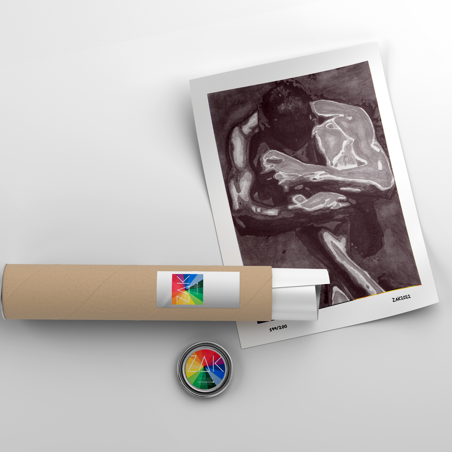 nude black and white print sensual wall hanging | abstract male painting | homoerotic gay art print | homoeroticism | Same Sex Couple Gift