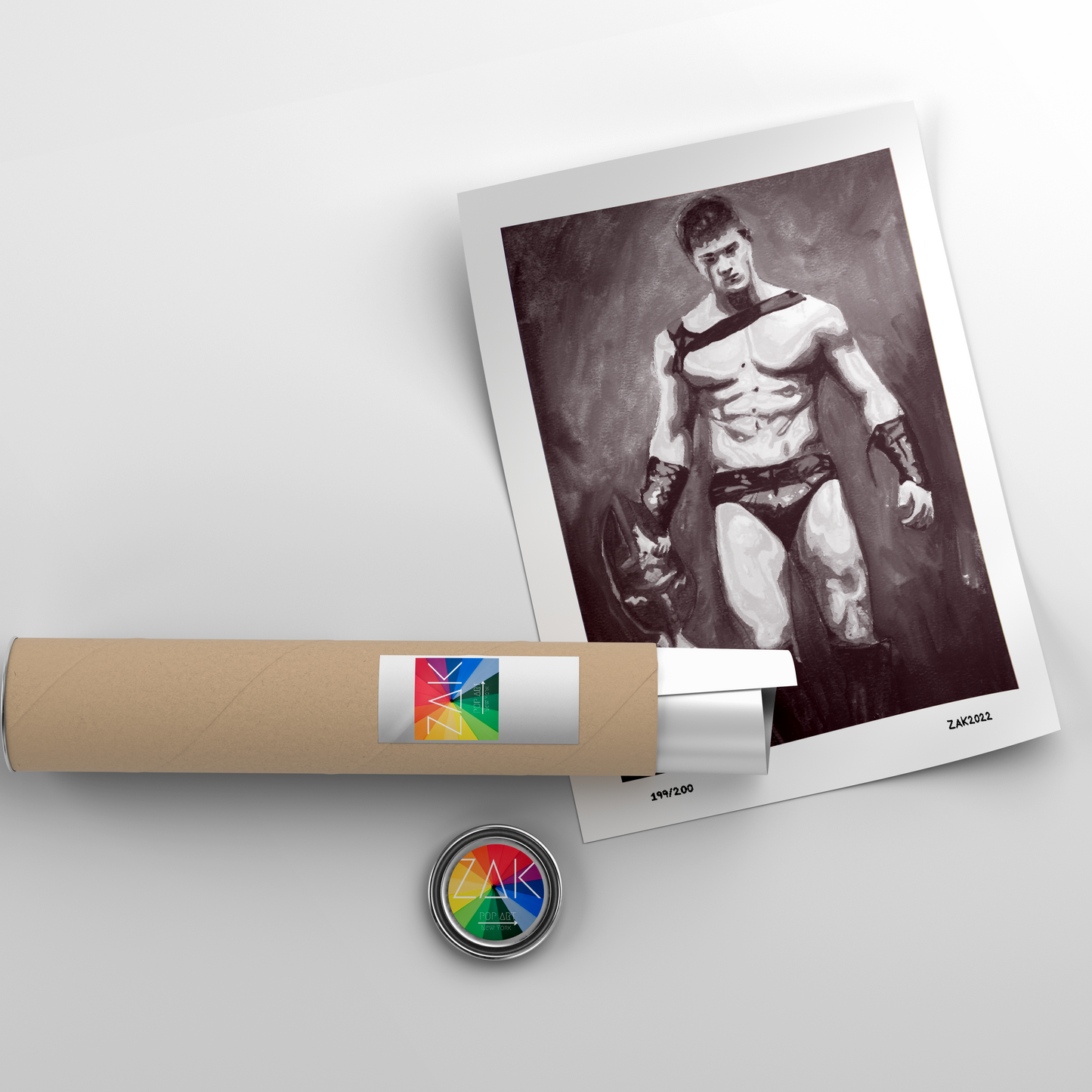 Homoerotic Art | Painting the Male Figure | Gifts Ideas for Gay Guy Friend | Best Gay Art | Classic Gay Art | Black and White Print for Sale