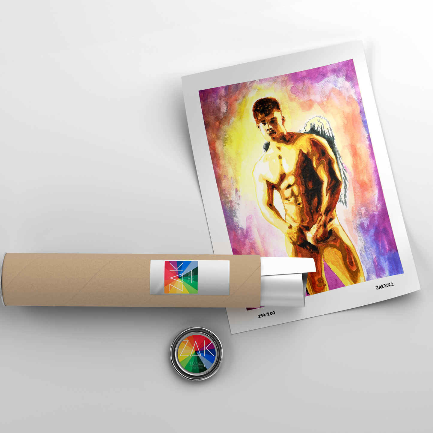 Gay Adult Art | Hairy Gay Art | Good Gifts for You Gay Best Friend | Gay Male Artwork | Watercolor Art for Sale | Male Fine Art | Homoerotic