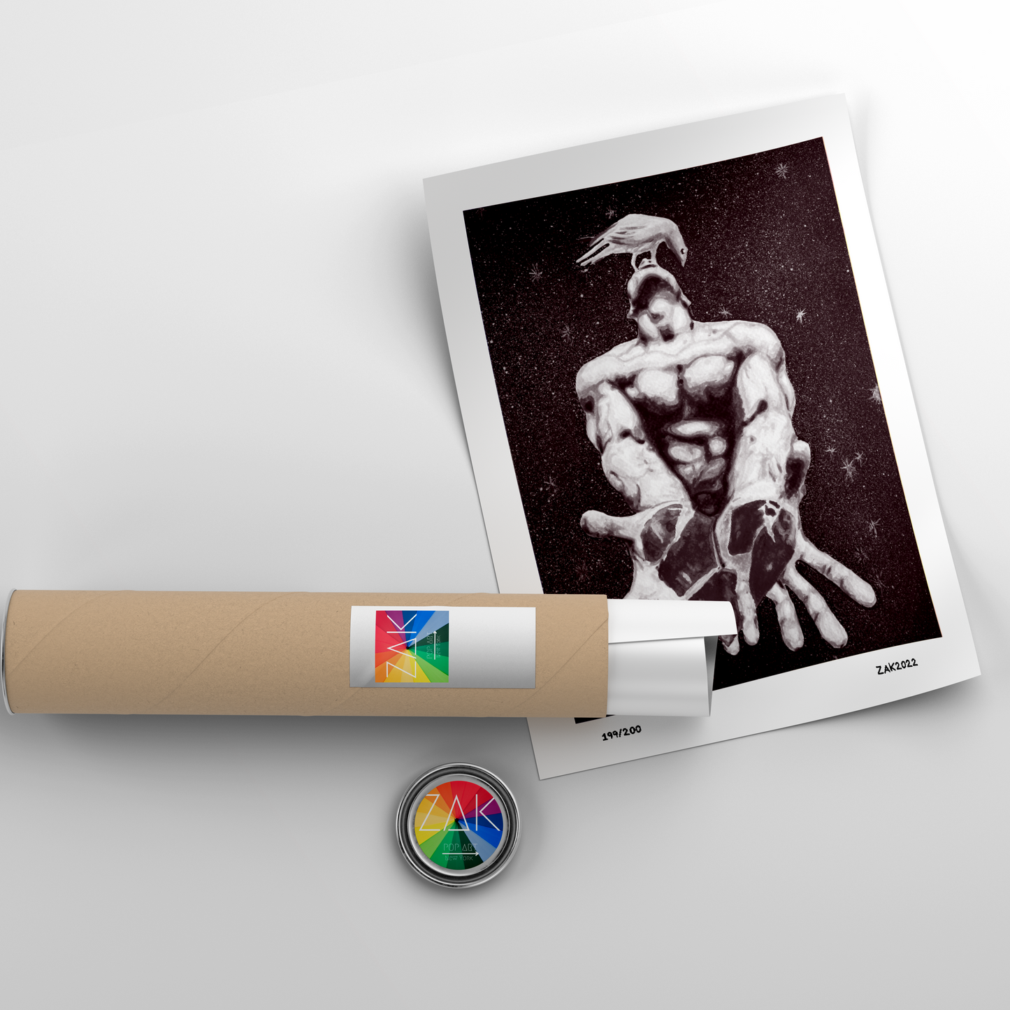 Male Nude with Broken Heart Adult Vintage Art Print Handsome Naked Man Gay Interest Mature Homoerotic Full Nudity Print for Bathroom Gay Art