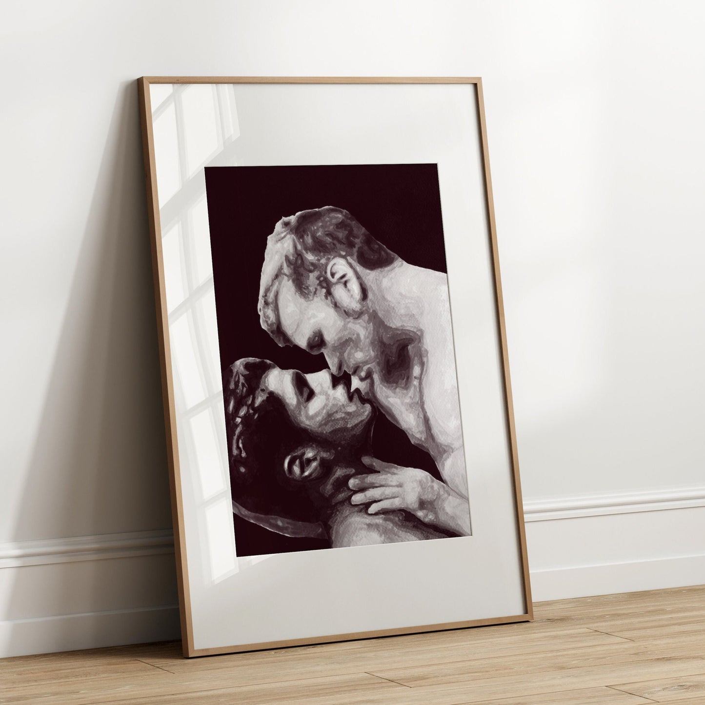 Couple Kissing (B&W)