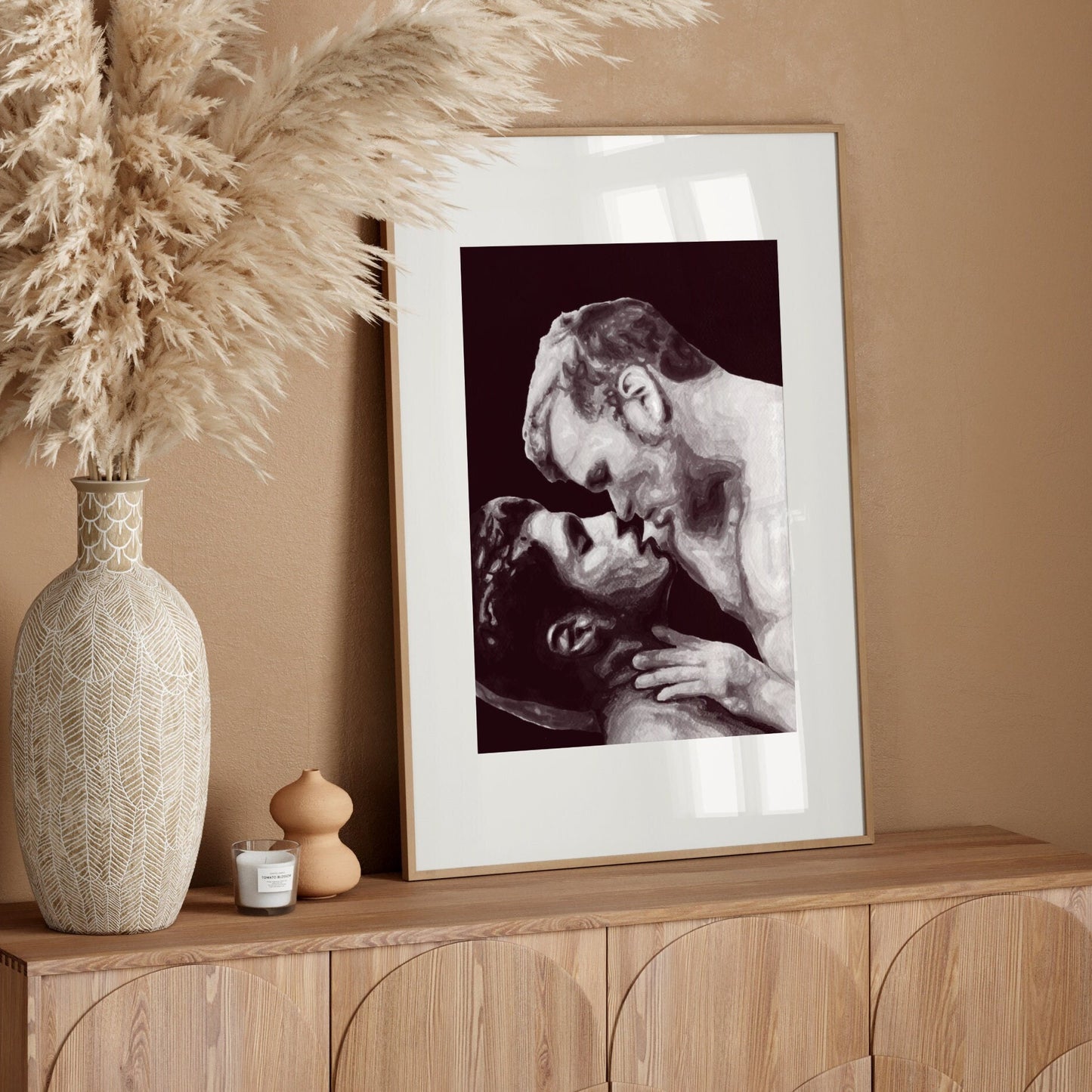 Couple Kissing (B&W)