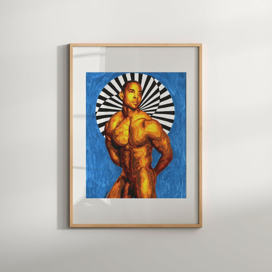 Male Nude Limited Edition Photo of Naked Man Signed Gay Interest Art Print Erotic Nudity Penis Homoerotic Bathroom Decor Gay Art Print