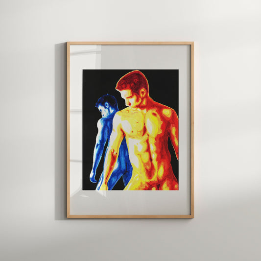 Male Nude Print Queer Art Poster Tasteful Male Nude