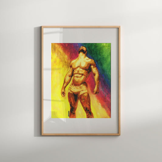 gifts for men sensual painting | homoerotic gay art print | male figure | body prints | watercolor gift | sensuous paintings