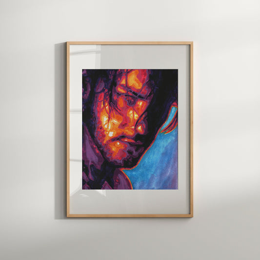 sexy male art gay art watercolor print same sex couple gift same sex marriage same sex engagement engagement party gift gay wall art