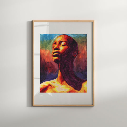 black woman art black girl wall art | African wall art African decoration | black woman face art Homemade artwork | African painting