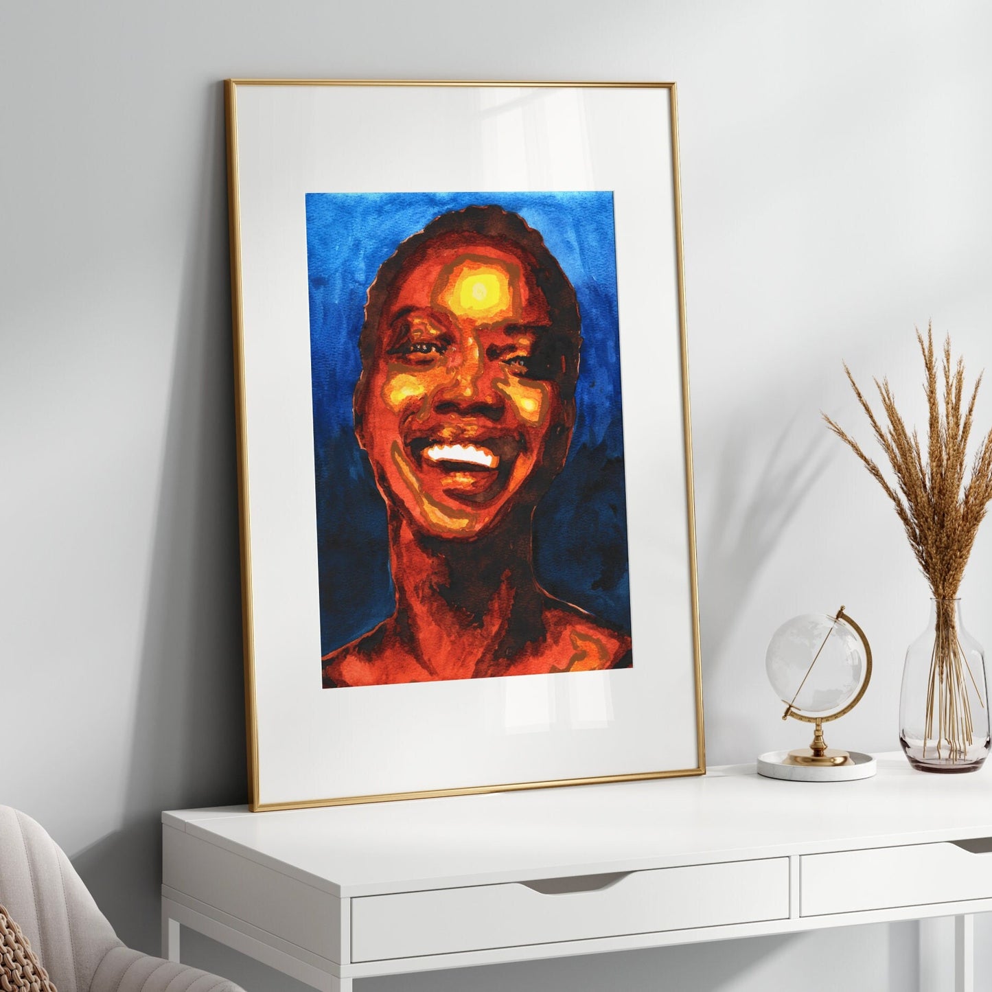 Africaine Beaute| Gay nude art Print