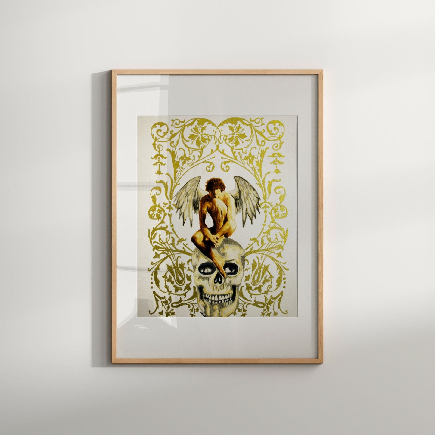 Angel Sitting on Skull