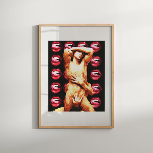 Males and Lips 2 - ZAK POP ART