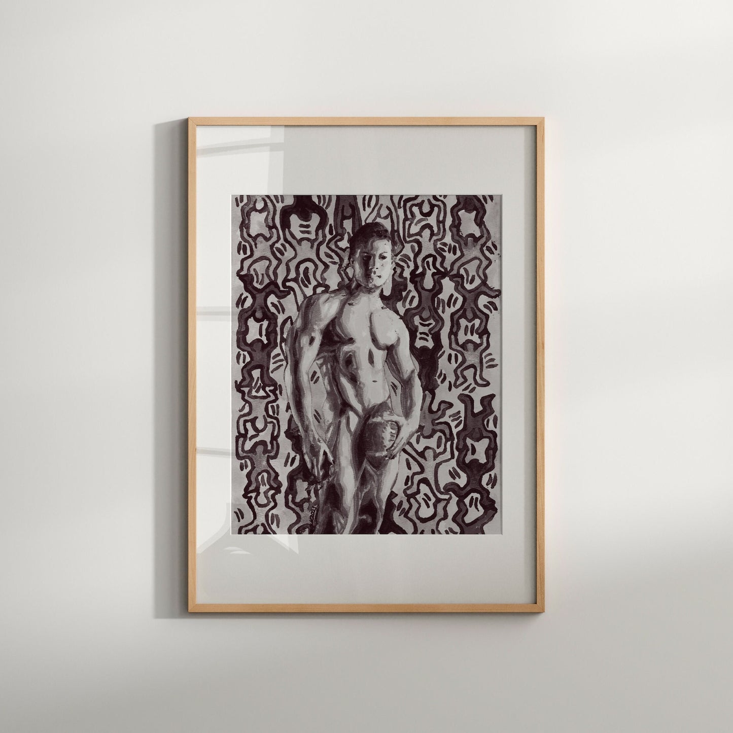 Keith Haring Style (B&W)