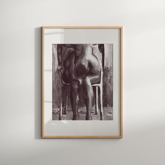 United Gay Couple Surrealist Art Print, Same Sex Couple Gift, Same Sex Marriage, Same Sex Engagement, Engagement Party Gift, Gay Art Print