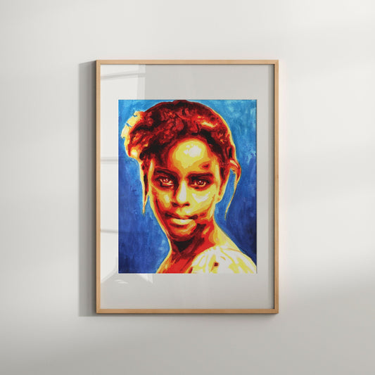 Woman Portrait Art Print, Pop Art Print, Modern Wall Decor, Living Room Wall Art, Print Wall art