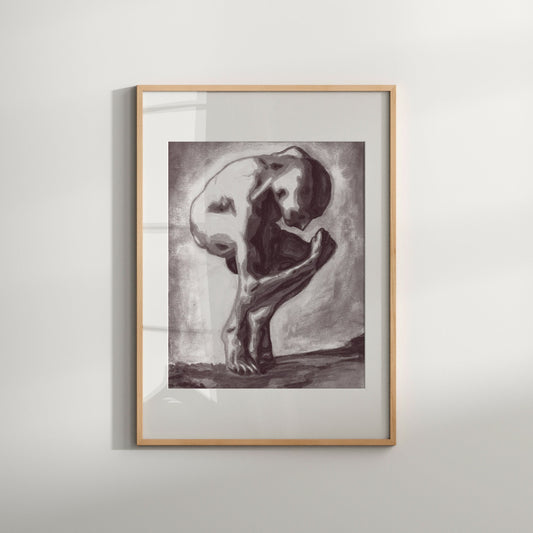 Queer Artwork Print Gay Wall art Watercolor Print Nude Male Figure Homoerotic Gay Art Print Sensual Wall Print Best Gifts for Men Gay Art