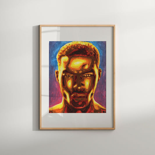 bright color artwork African painting | black male art African decoration | pop artwork Homemade artwork | African wall art