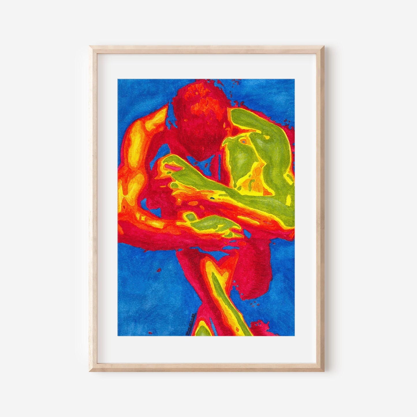 Abstract | Gay nude art Print