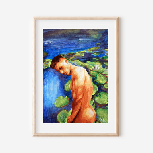 Gay Nude Male at Lily Green Pond