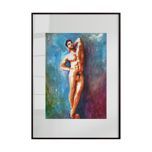 nude male figure rendered with sensitivity and confidence. 