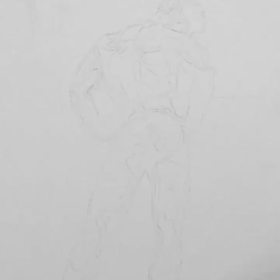 Nude Male from Behind at Beach Gay Black & White video