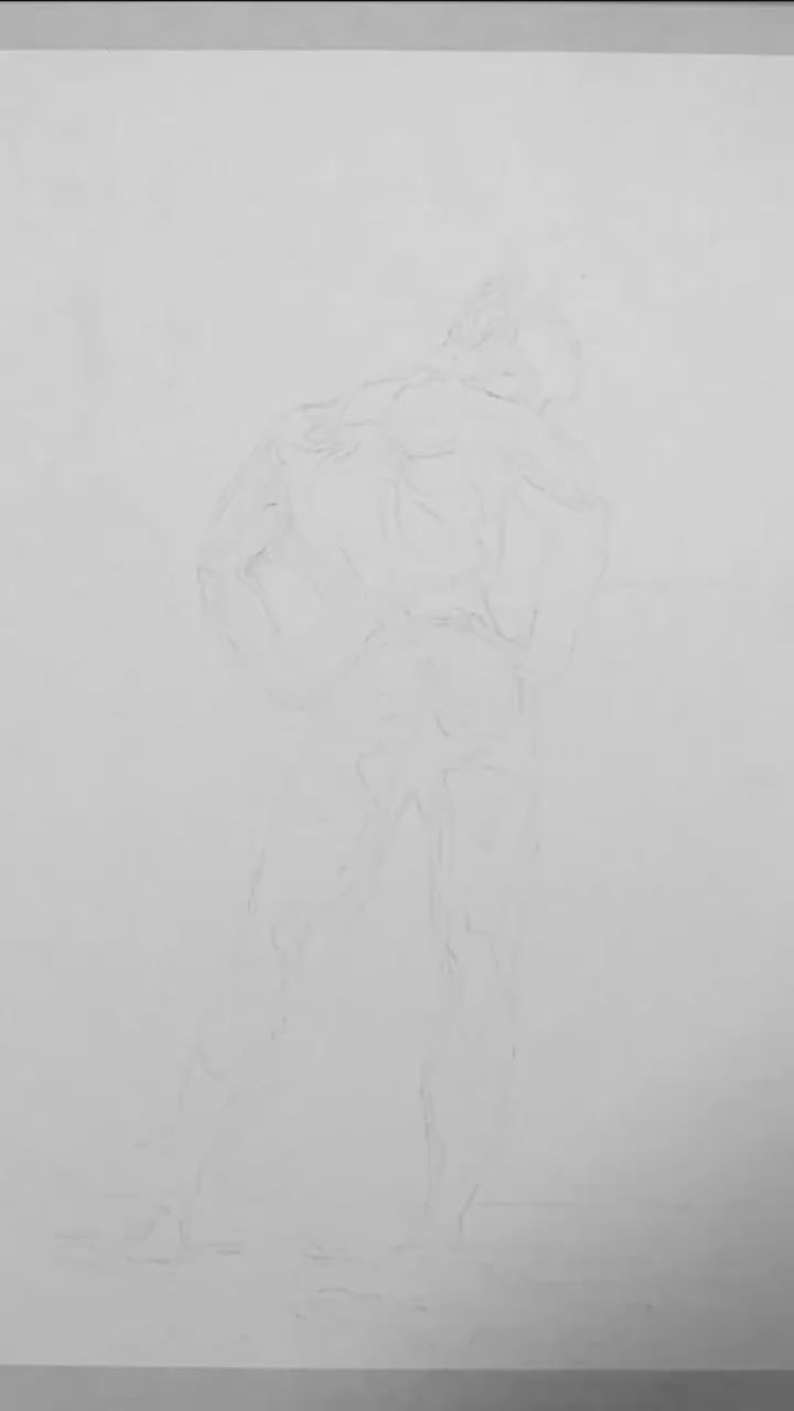 Nude Male from Behind at Beach Gay Black & White video