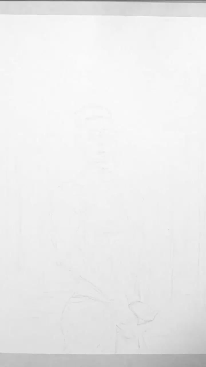 This video features a striking black and white art print titled "In Jungle," portraying a nude male figure. The artwork is a Giclée reproduction of an original painting, highlighting the beauty of a male form in a natural, forest-like setting.
