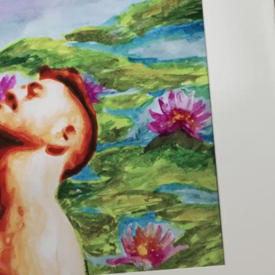 Gay Couple Romance at Lily Pond Art  video