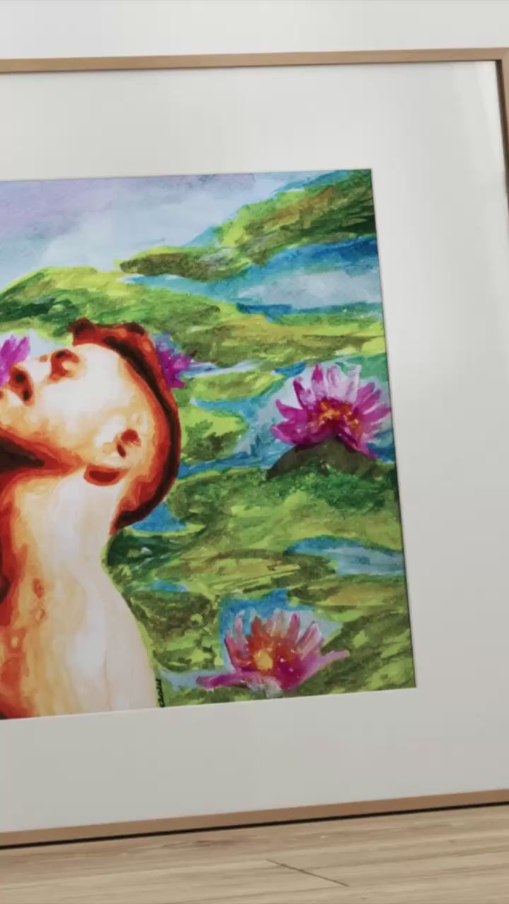 Gay Couple Romance at Lily Pond Art  video