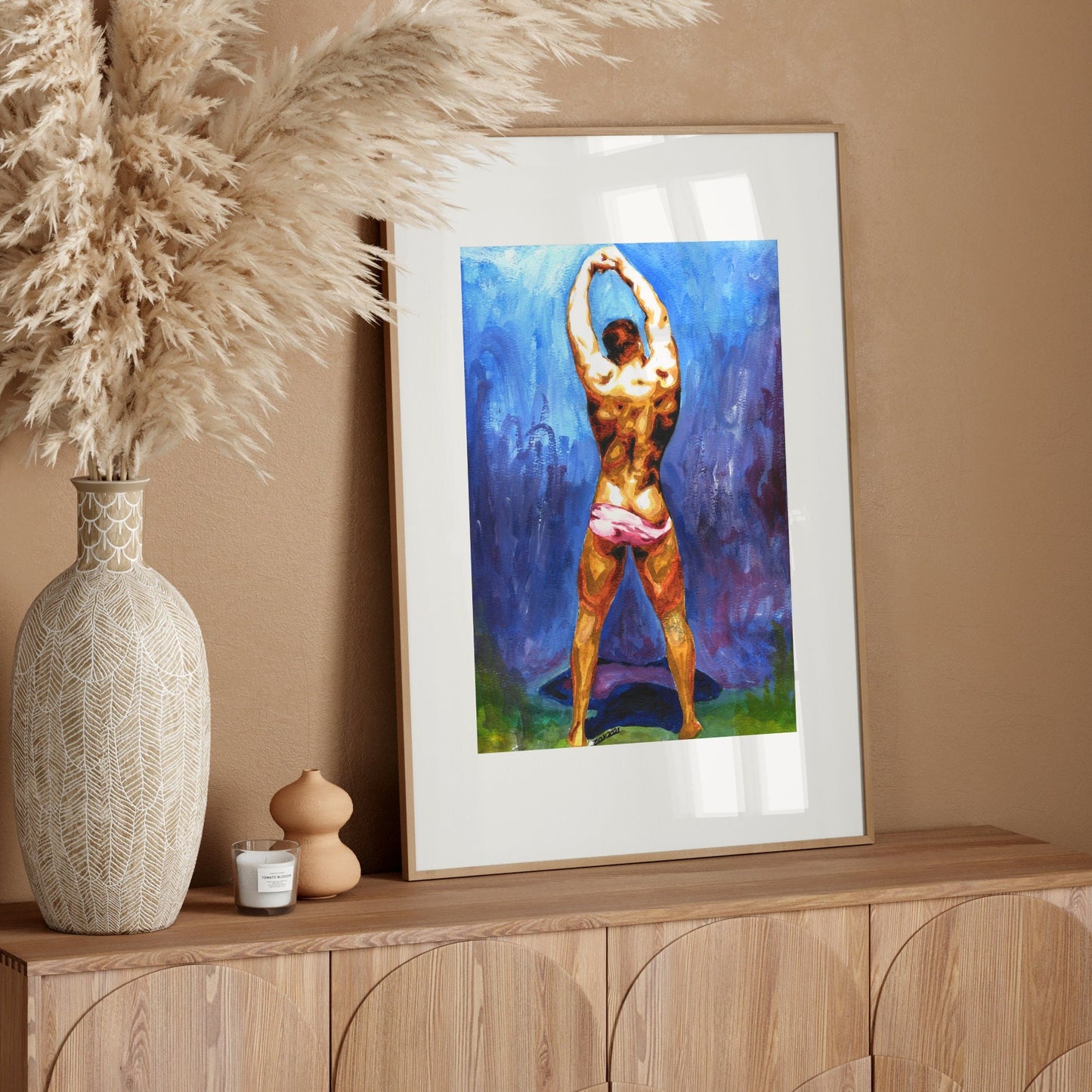 Adam in the Garden of Eden | Gay nude art Print