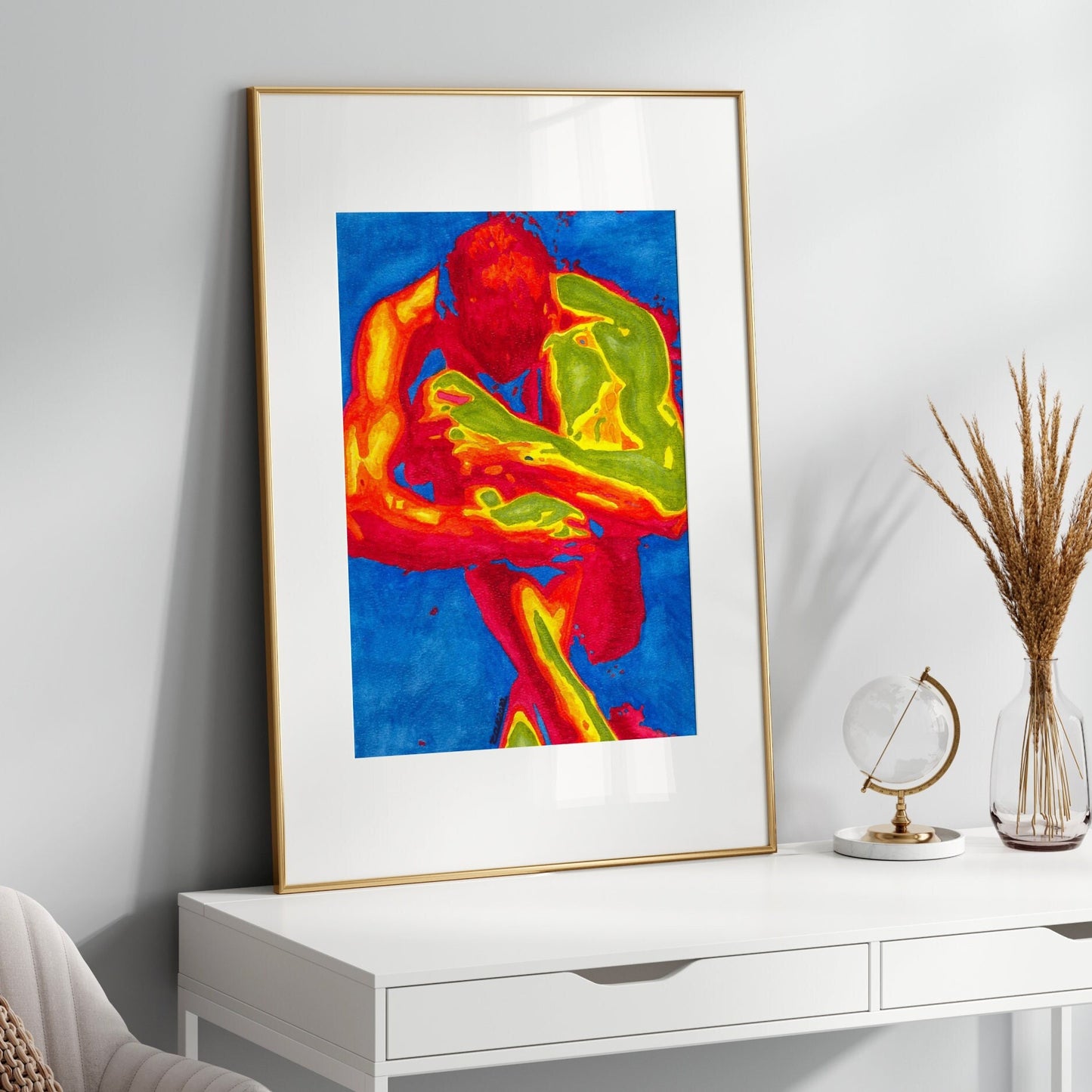 Abstract | Gay nude art Print