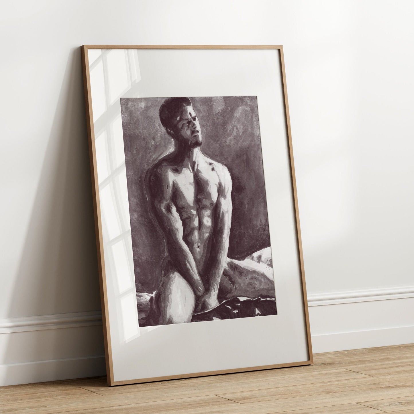 Abstract Nude Male | Gay nude art Print