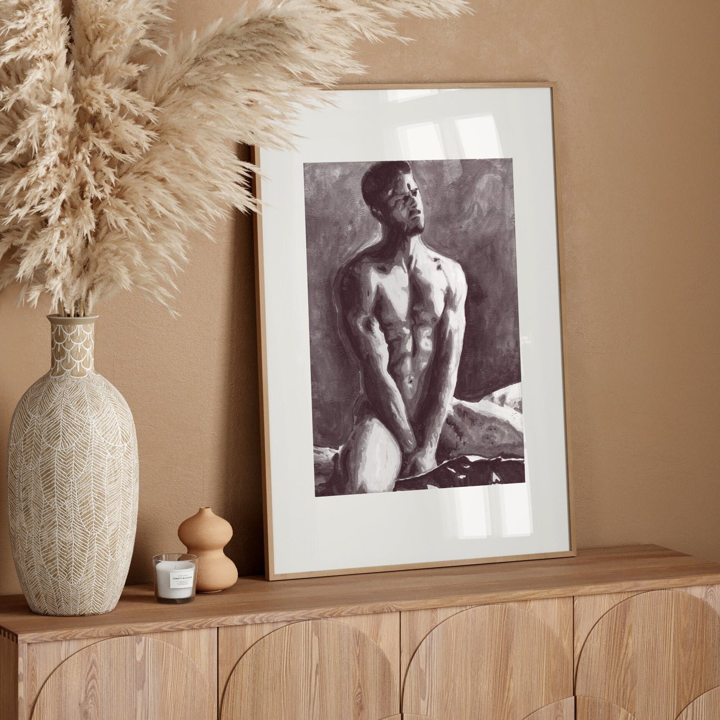 Abstract Nude Male | Gay nude art Print