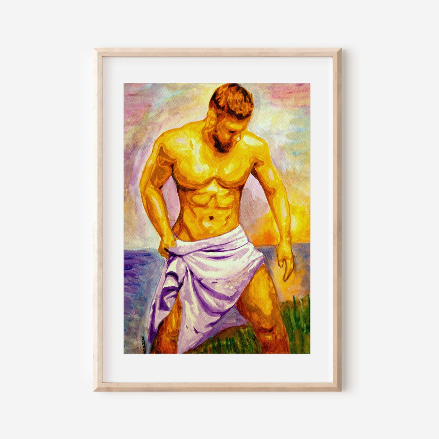 Man with Towel 2