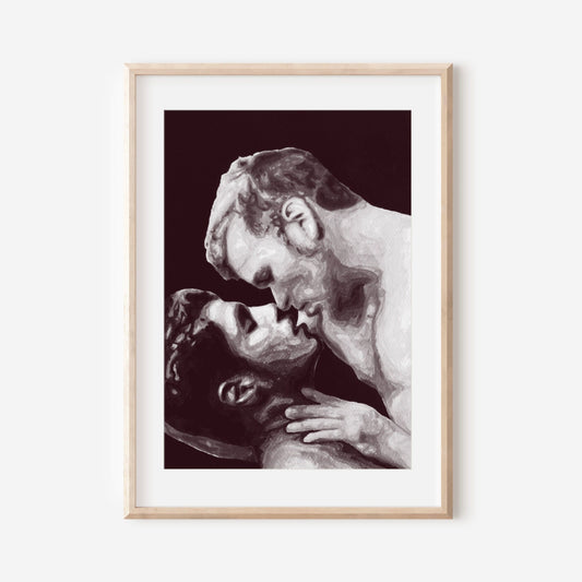 Couple Kissing (B&W)