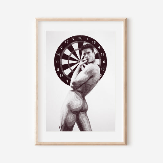 Dartboard (B&W)